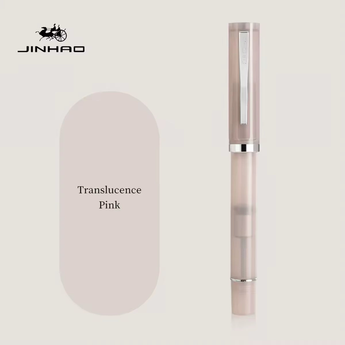Caneta Tinteiro Jinhao 58 Pink - EF Jinhao