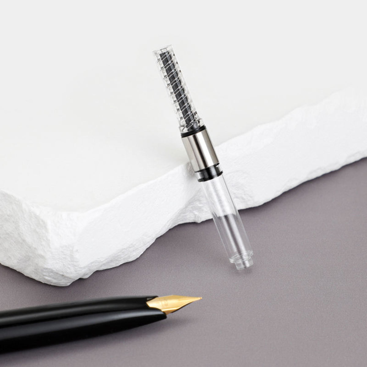Caneta Tinteiro Jinhao 59 Black Gold Trims - F Jinhao