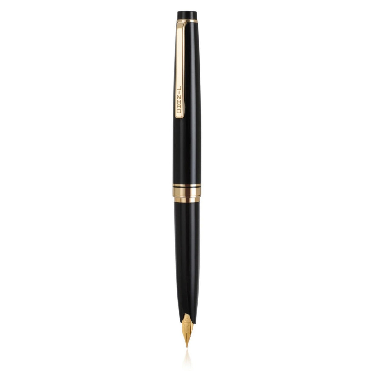 Caneta Tinteiro Jinhao 59 Black Gold Trims - F Jinhao