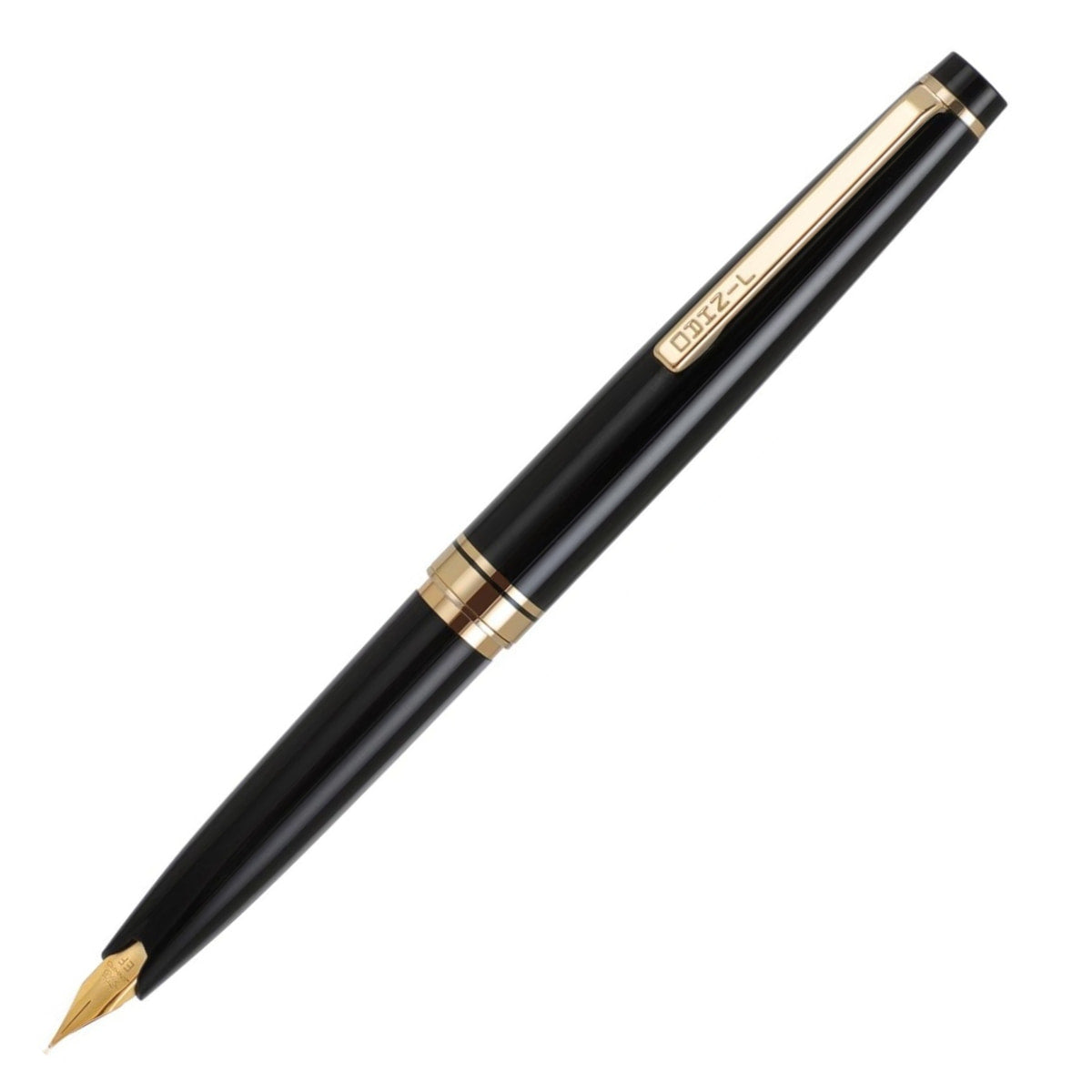 Caneta Tinteiro Jinhao 59 Black Gold Trims - F Jinhao