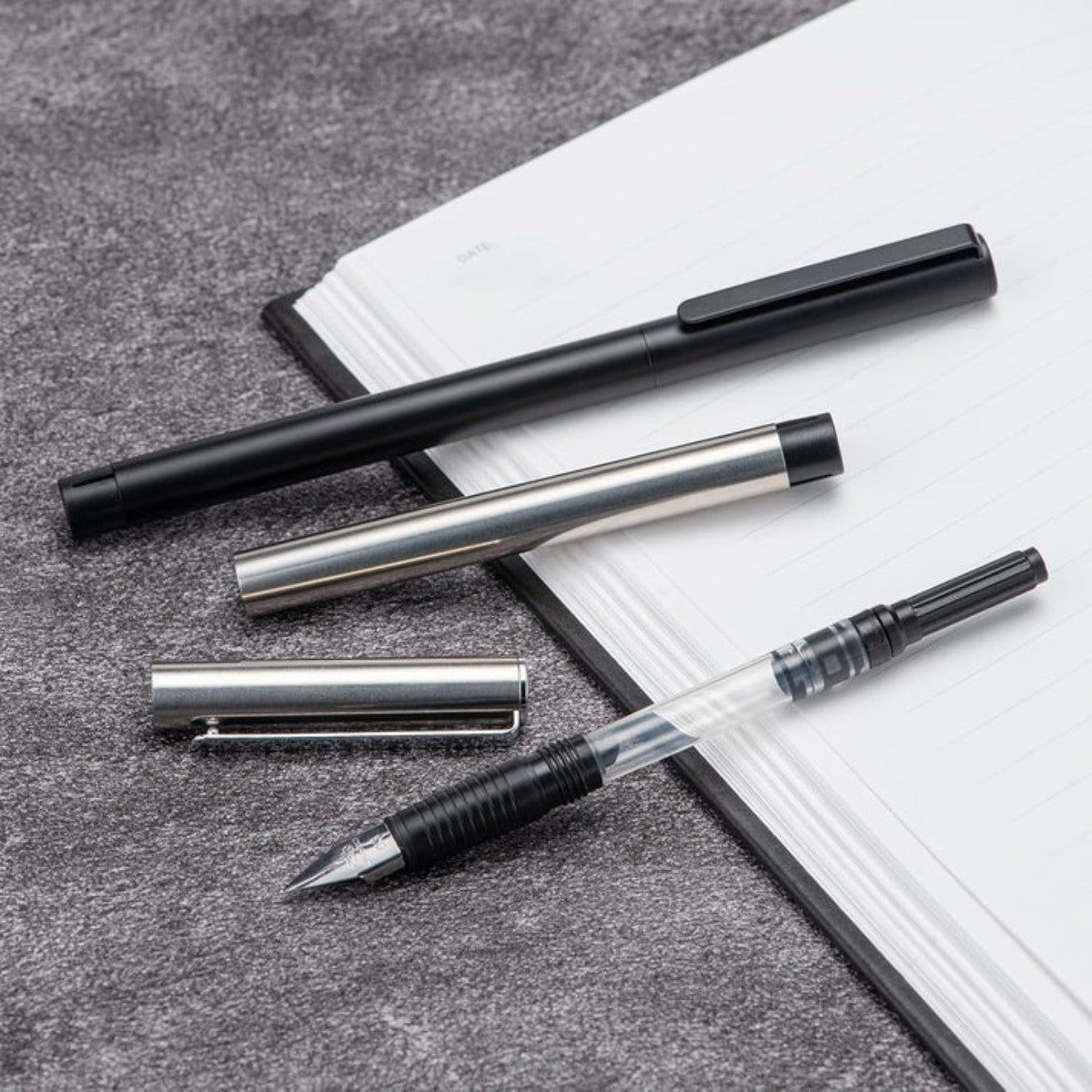 Caneta Tinteiro Jinhao 65 Steel - Ponta F Jinhao