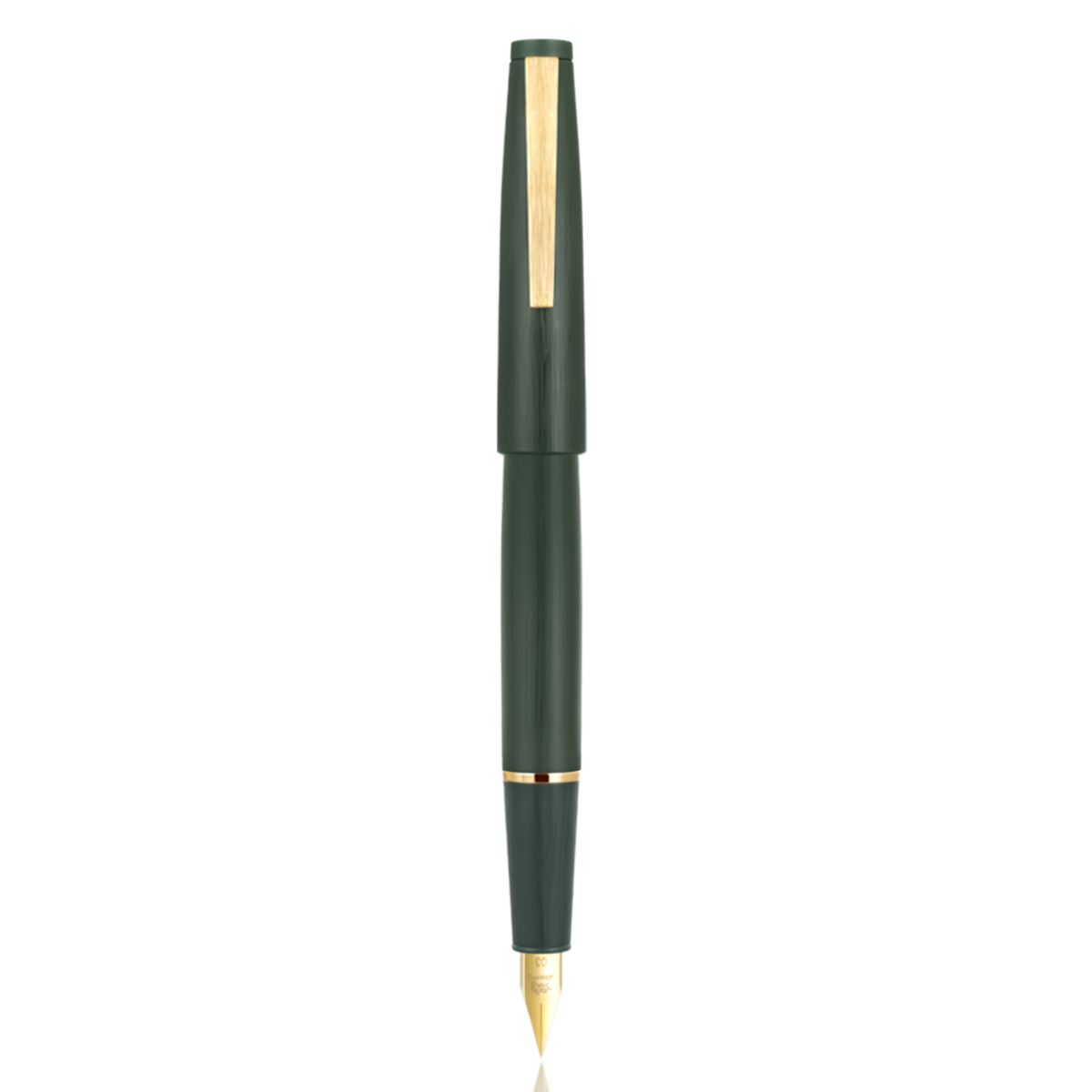 Caneta Tinteiro Jinhao 80 Dark Green Gold Trims - F Jinhao