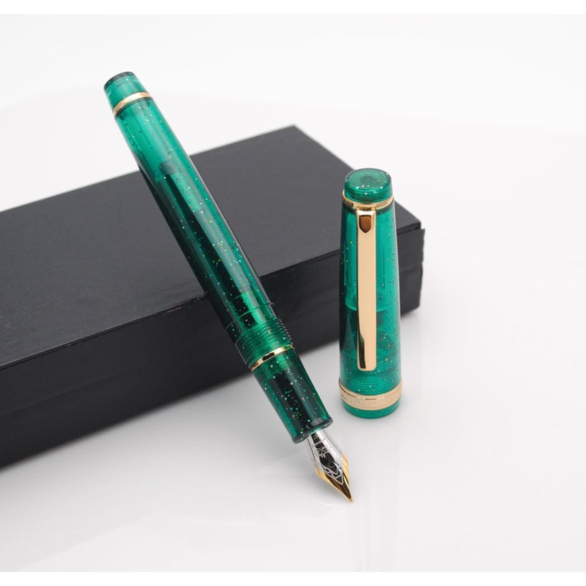 Caneta Tinteiro Jinhao 82 T Fluorescent Dark Green - Ponta F Jinhao