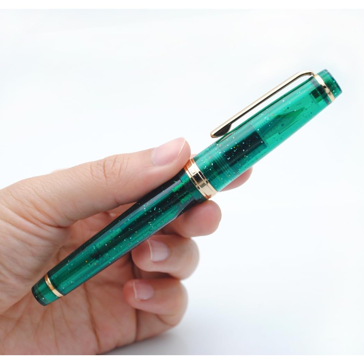 Caneta Tinteiro Jinhao 82 T Fluorescent Dark Green - Ponta F Jinhao
