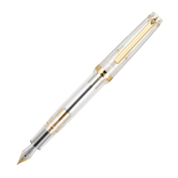 Caneta Tinteiro Jinhao 82 Transparent with Gold Trims - EF Jinhao