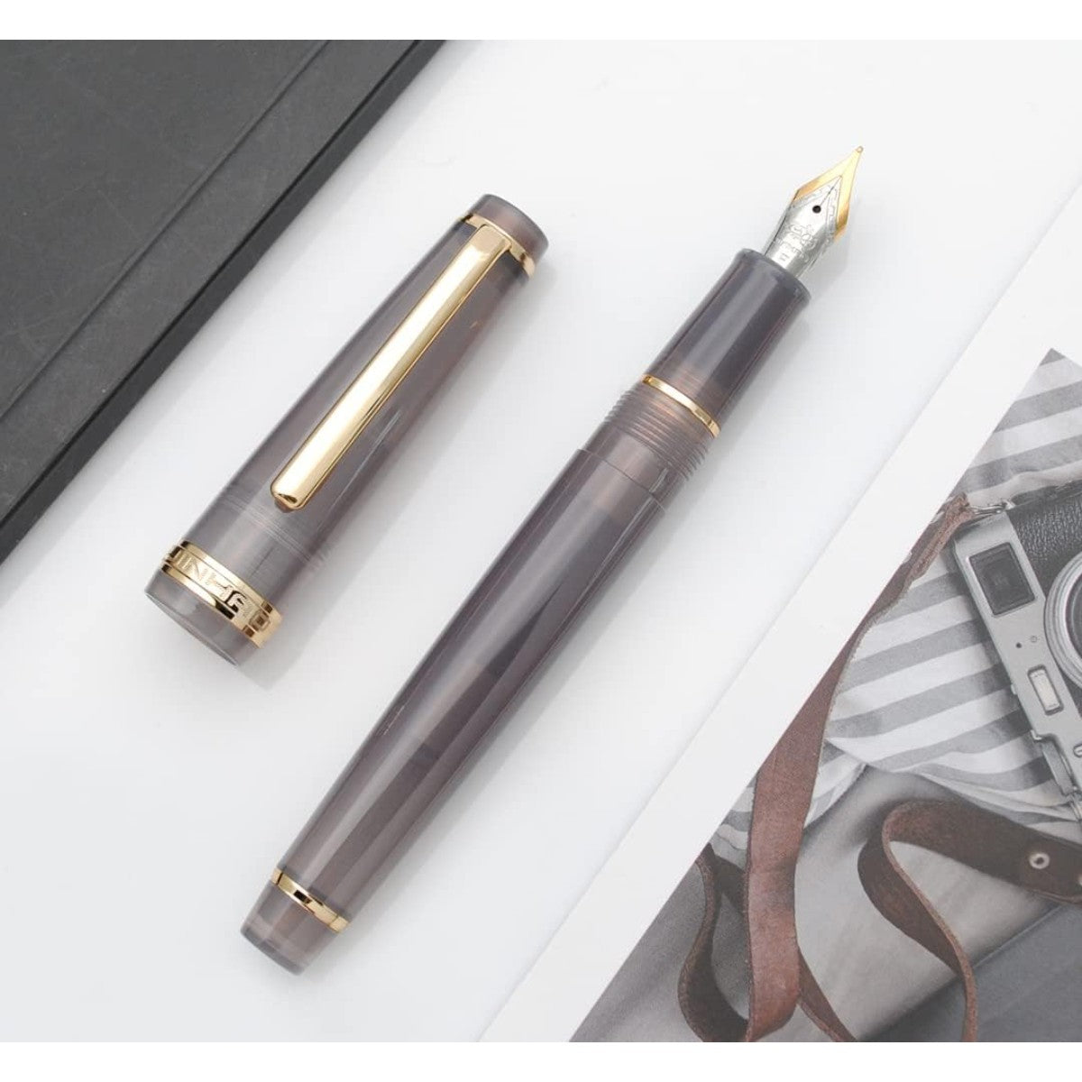 Caneta Tinteiro Jinhao 82 Volcano Grey - Ponta F Jinhao