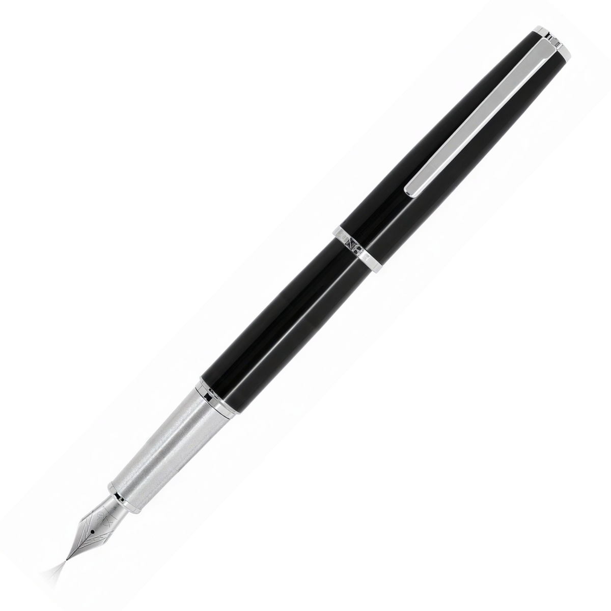 Caneta Tinteiro Jinhao 95 Black Silver Trims - F Jinhao