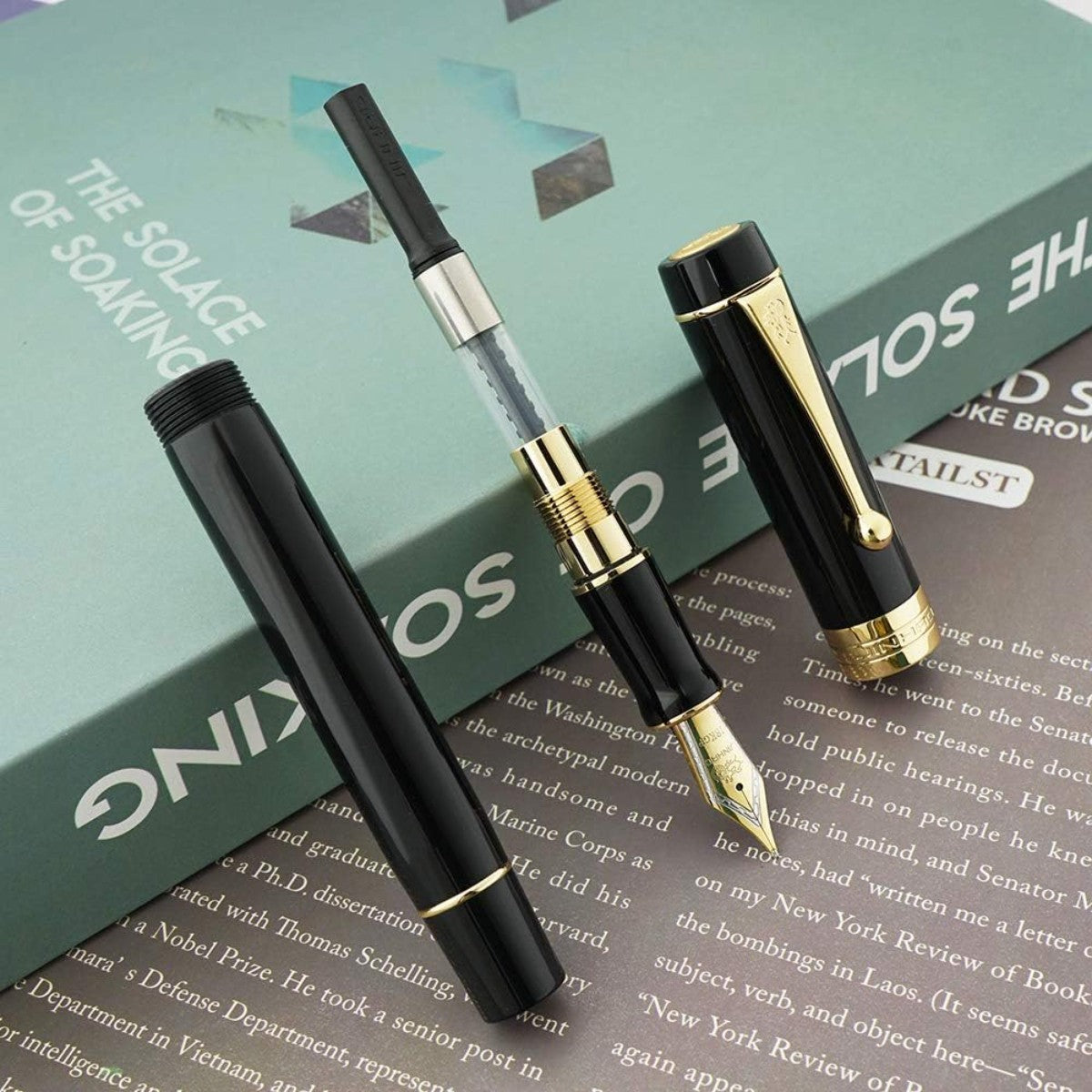 Caneta Tinteiro Jinhao Century 100 Black - Ponta EF Jinhao