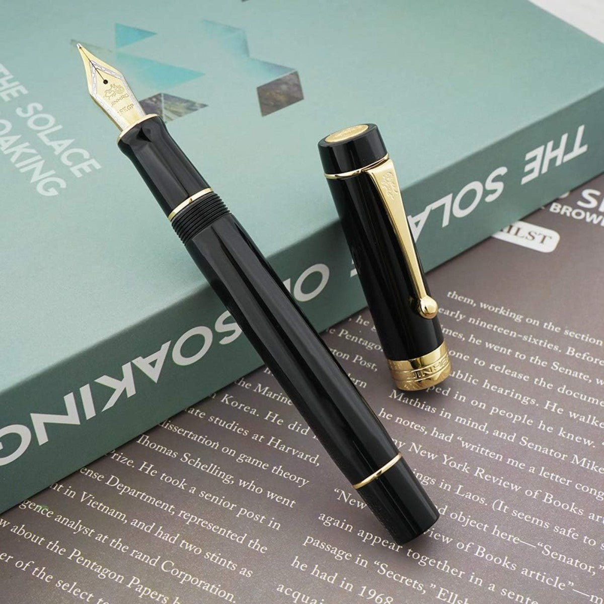 Caneta Tinteiro Jinhao Century 100 Black - Ponta EF Jinhao