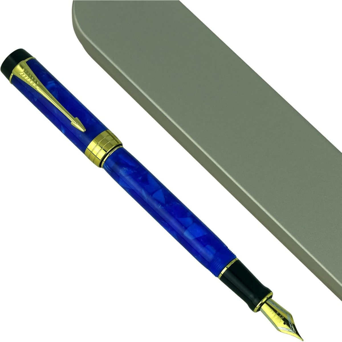 Caneta Tinteiro Jinhao Century 100 Deep Sea Blue - Ponta F Jinhao