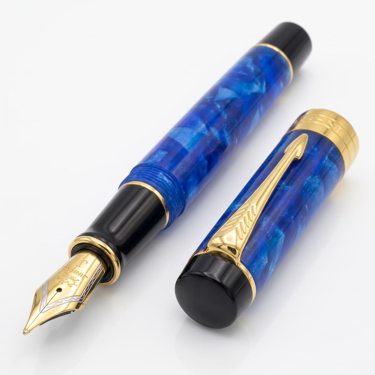 Caneta Tinteiro Jinhao Century 100 Deep Sea Blue - Ponta F Jinhao