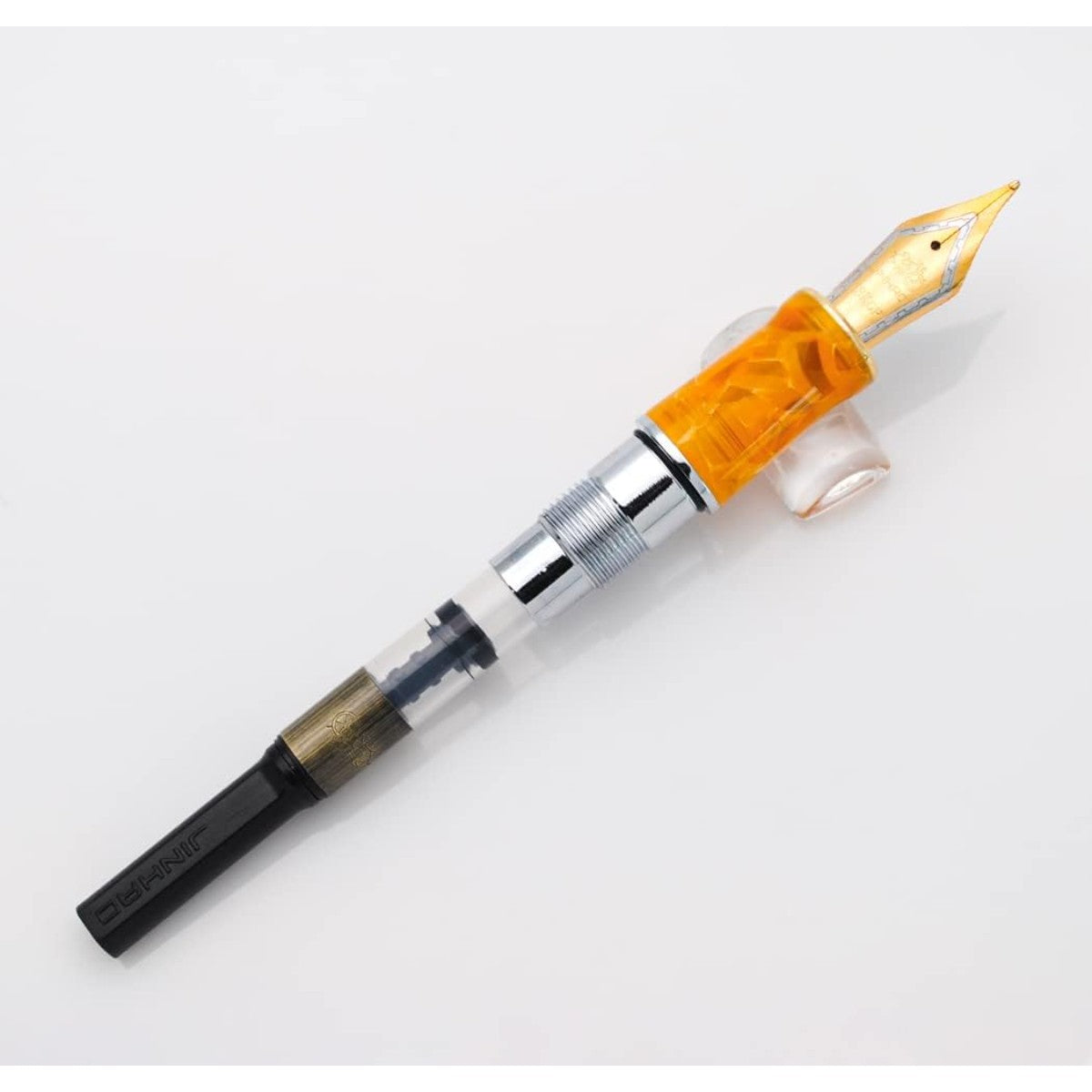 Caneta Tinteiro Jinhao Century 100 Gold Stone - Ponta EF Jinhao