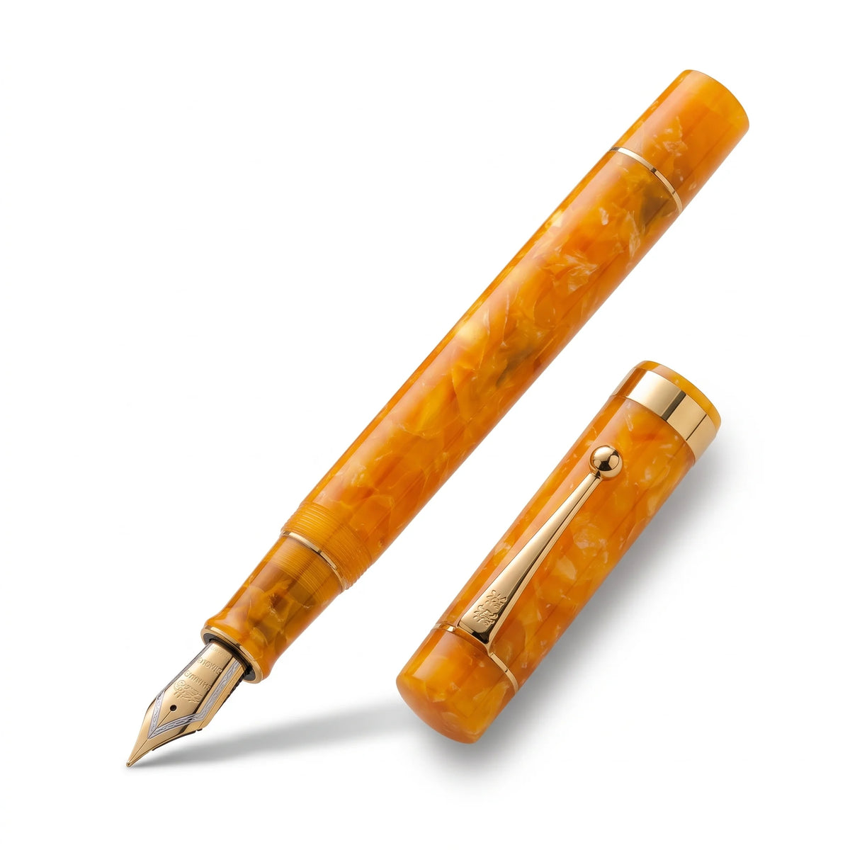 Caneta Tinteiro Jinhao Century 100 Gold Stone - Ponta EF Jinhao