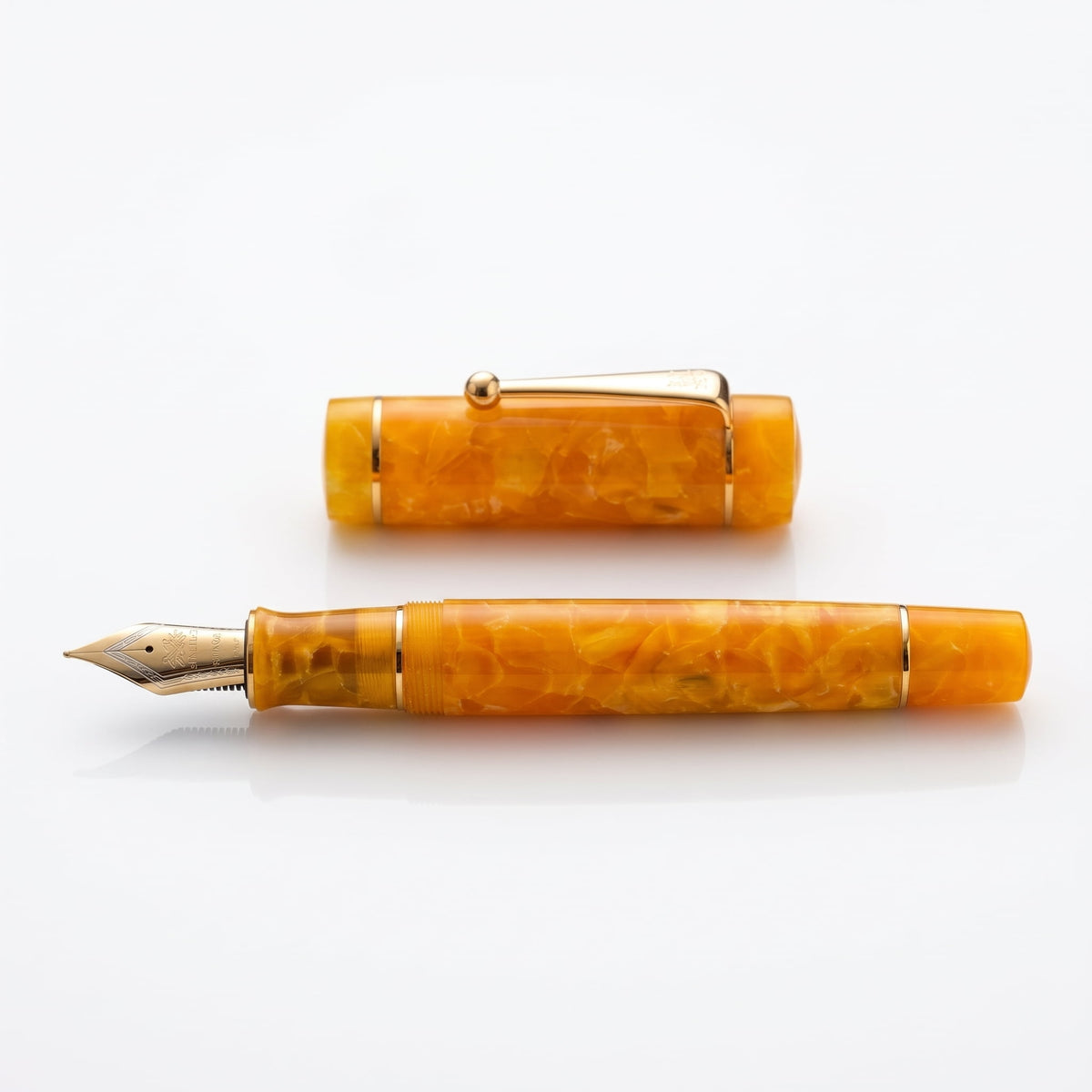 Caneta Tinteiro Jinhao Century 100 Gold Stone - Ponta EF Jinhao