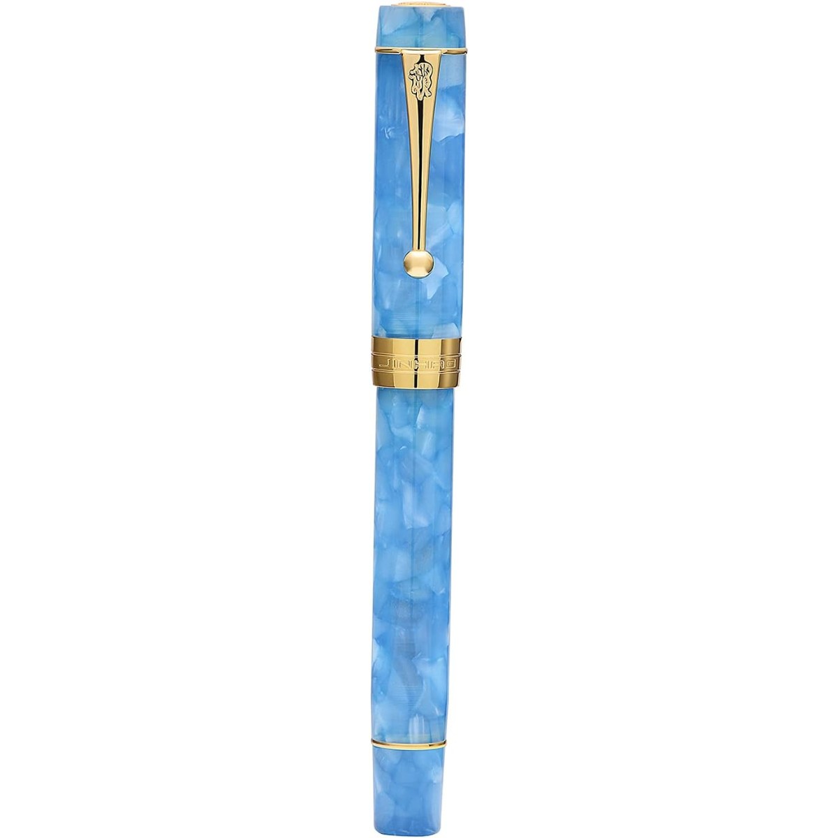 Caneta Tinteiro Jinhao Century 100 Haibao Blue - Ponta EF Jinhao