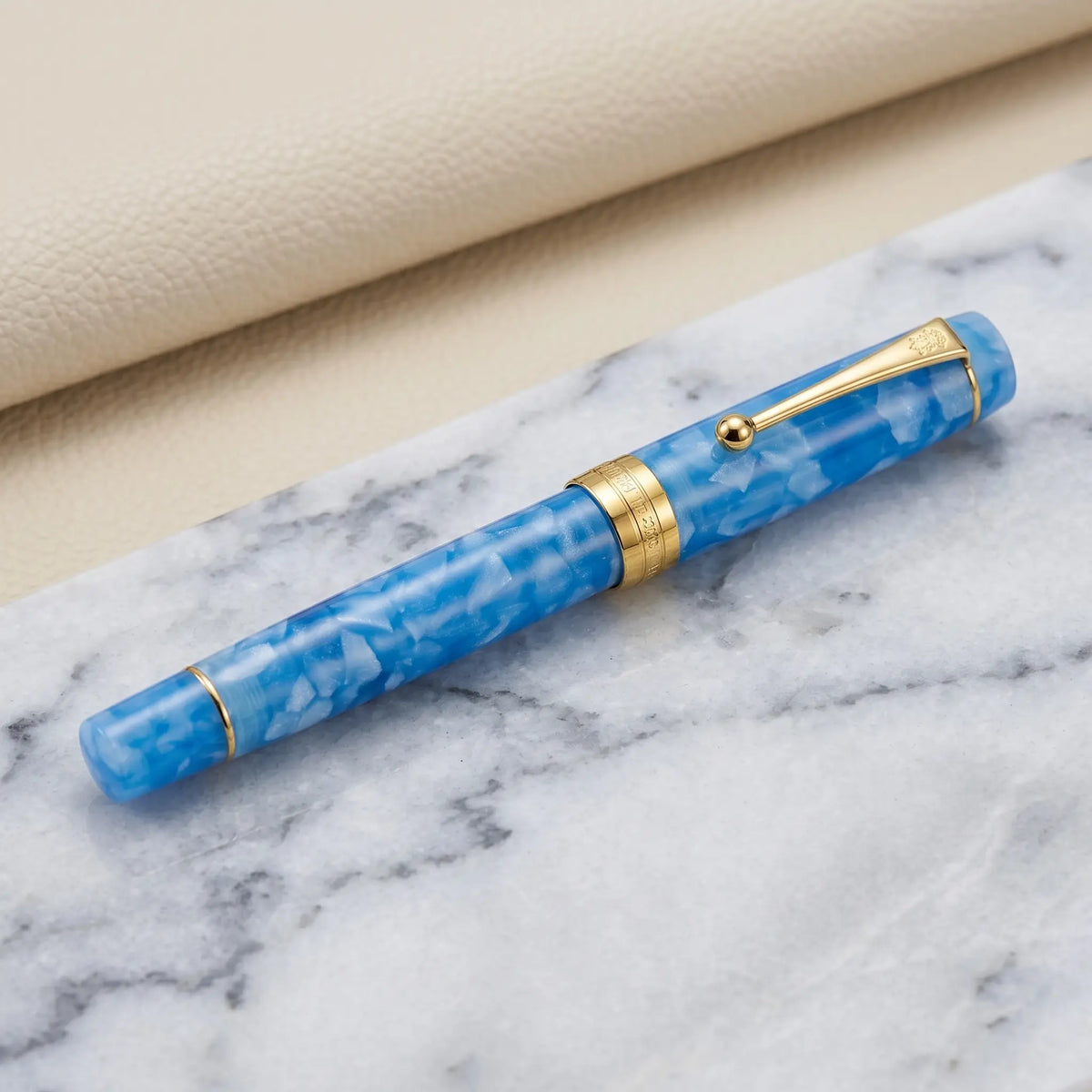Caneta Tinteiro Jinhao Century 100 Haibao Blue - Ponta EF Jinhao