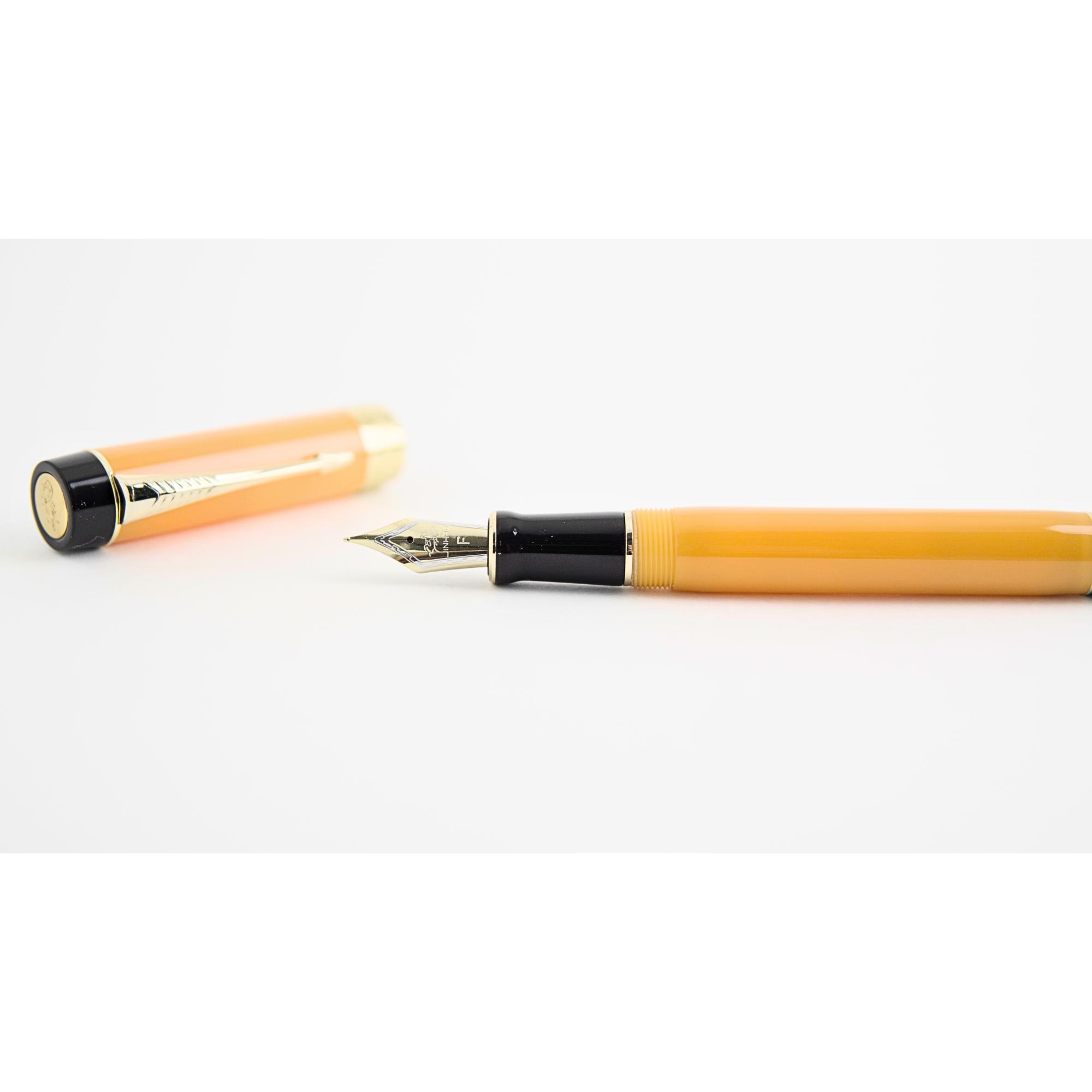 Caneta Tinteiro Jinhao Century 100 Orange Yellow - Ponta F Jinhao