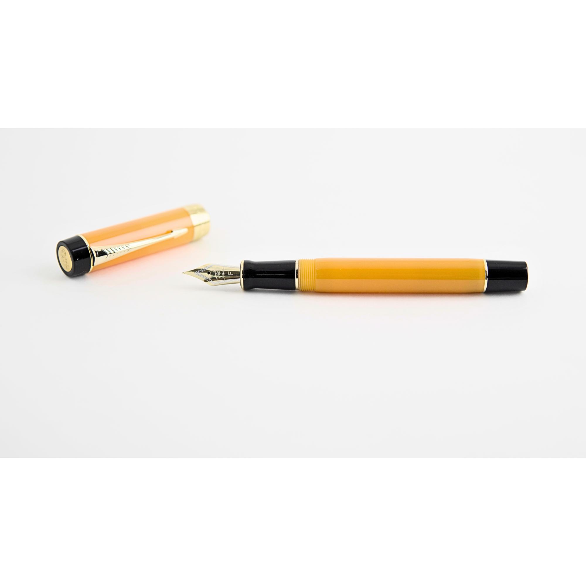 Caneta Tinteiro Jinhao Century 100 Orange Yellow - Ponta F Jinhao