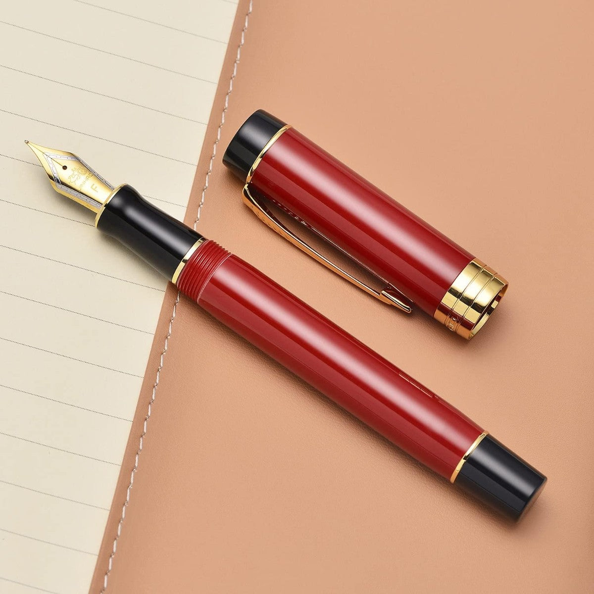 Caneta Tinteiro Jinhao Century 100 Palace Red - Ponta EF Jinhao