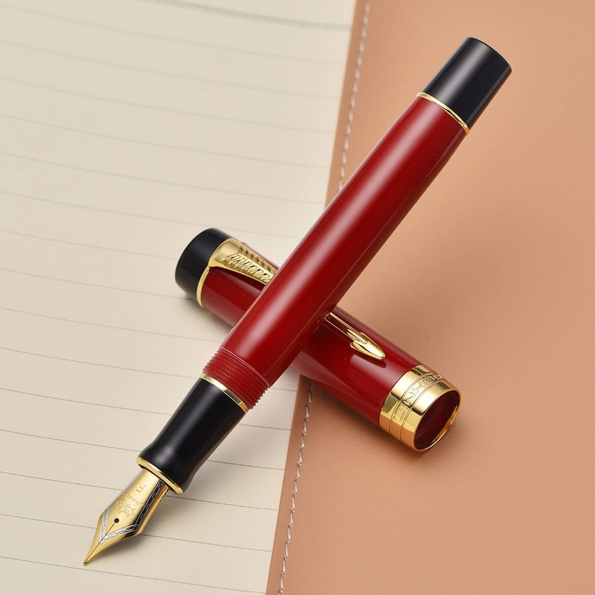 Caneta Tinteiro Jinhao Century 100 Palace Red - Ponta EF Jinhao