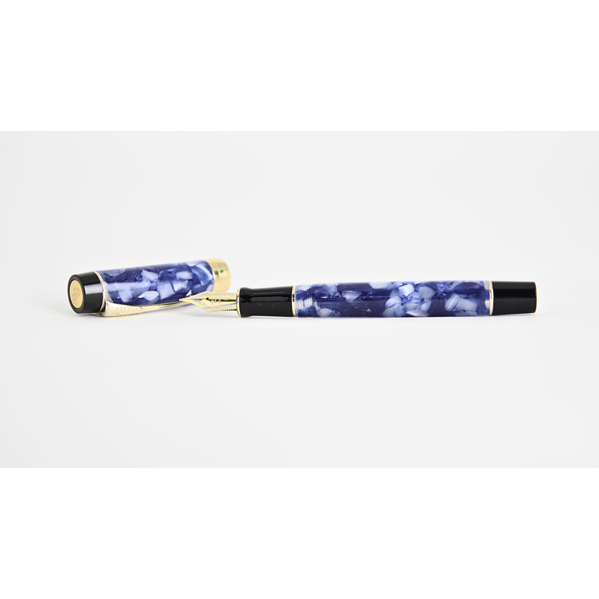 Caneta Tinteiro Jinhao Century 100 Sea Blue - Ponta F Jinhao