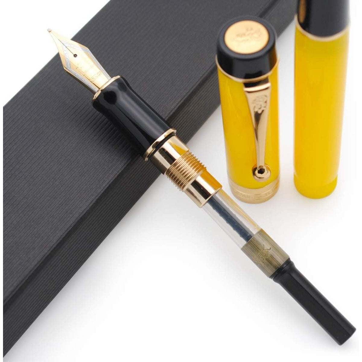 Caneta Tinteiro Jinhao Century 100 Yellow - Ponta F Jinhao