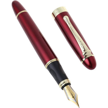 Caneta Tinteiro Jinhao x450 Transparent Red - Ponta M Jinhao