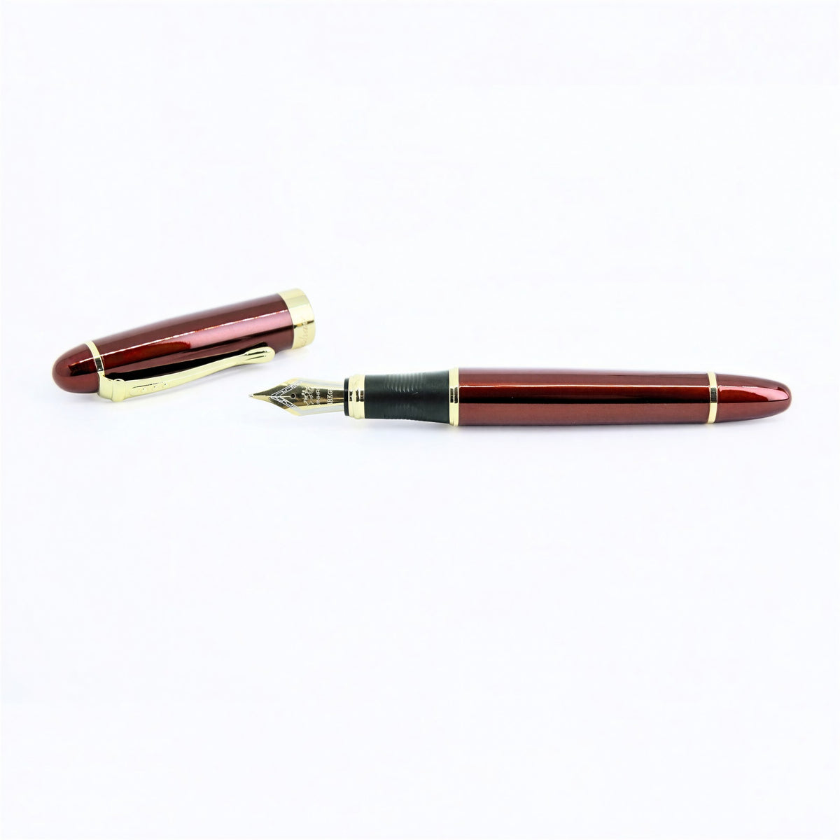 Caneta Tinteiro Jinhao x450 Transparent Red - Ponta M Jinhao