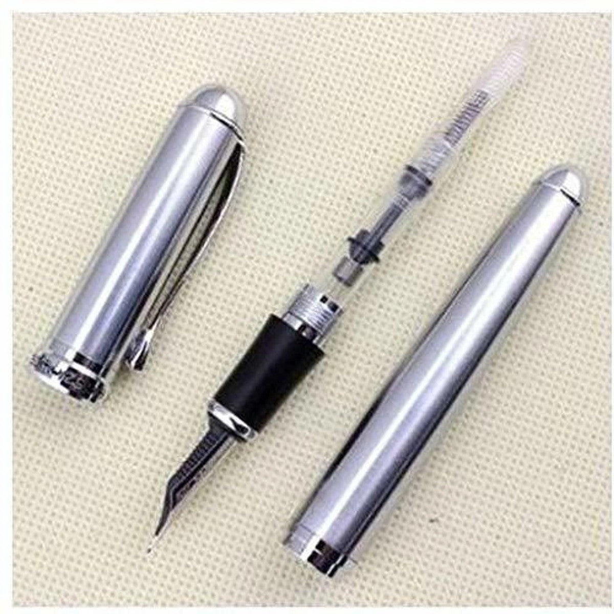 Caneta Tinteiro Jinhao x750 Champagne Silver - Ponta F Jinhao