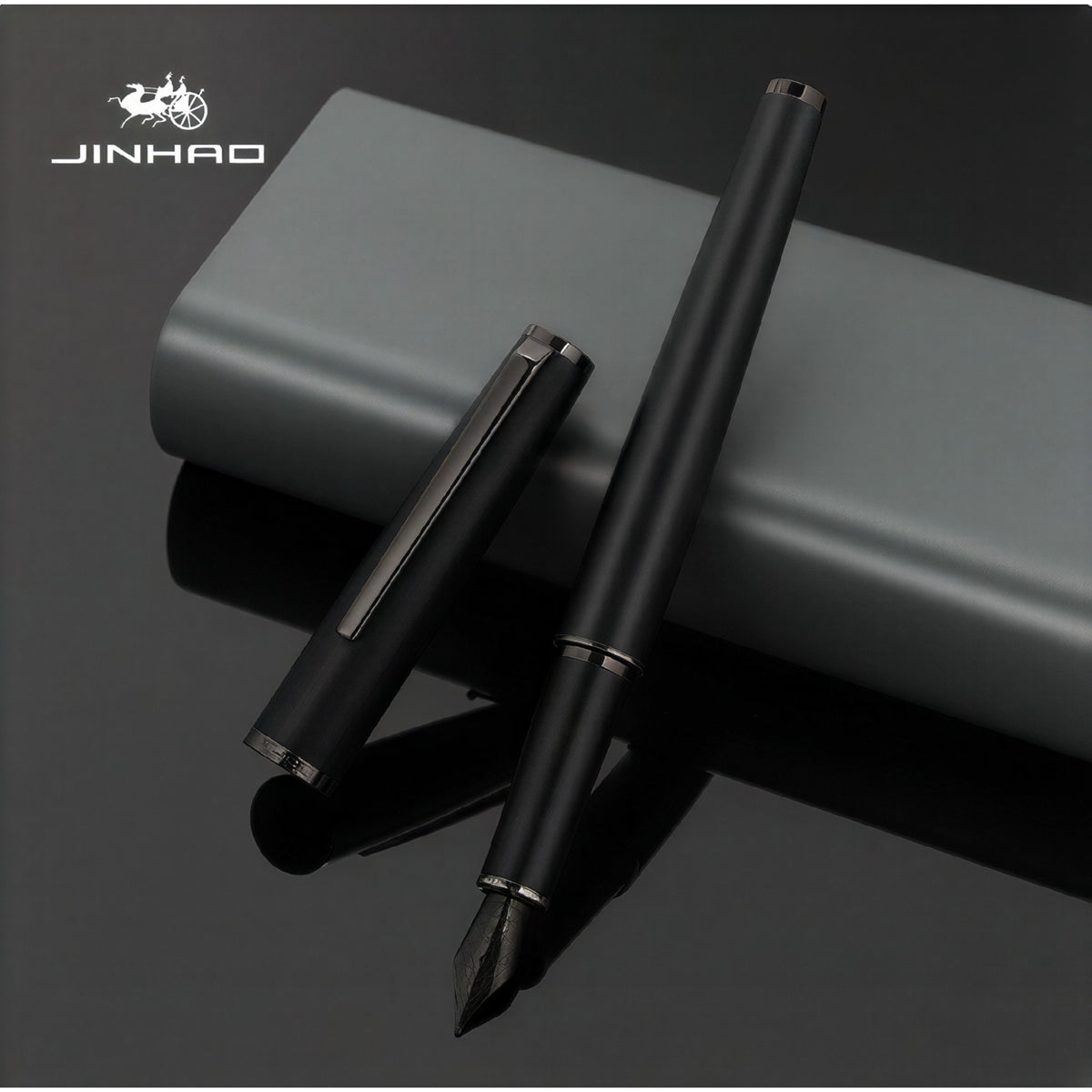 Caneta Tinteiro Jnhao 95 Phantom Black - F Jinhao
