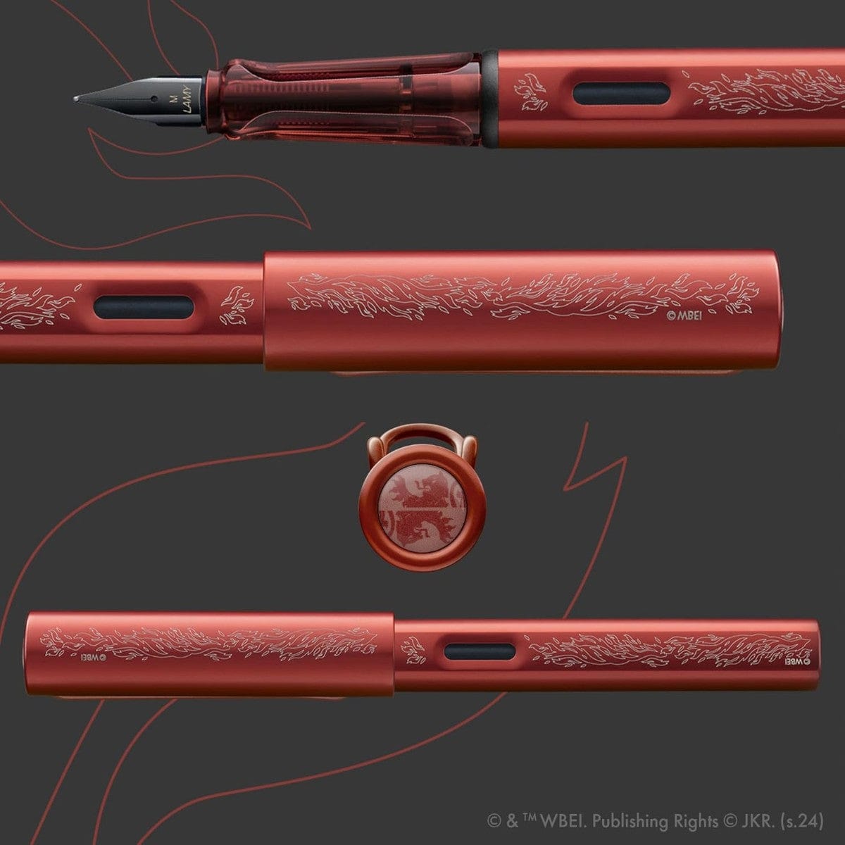 Caneta Tinteiro Lamy Al-Star Edição Harry Potter - Grifinória Lamy