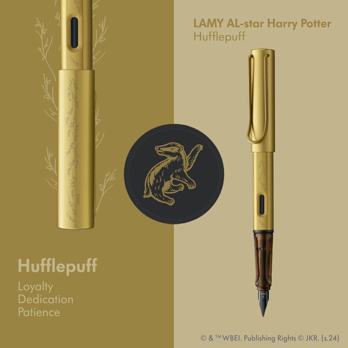 Caneta Tinteiro Lamy Al-Star Edição Harry Potter - Lufa-Lufa Lamy