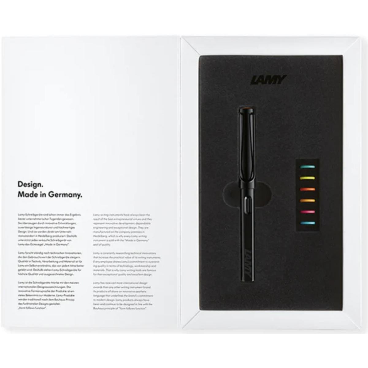 Caneta Tinteiro Lamy Safari - All Black Multi - 0B2 - M Lamy