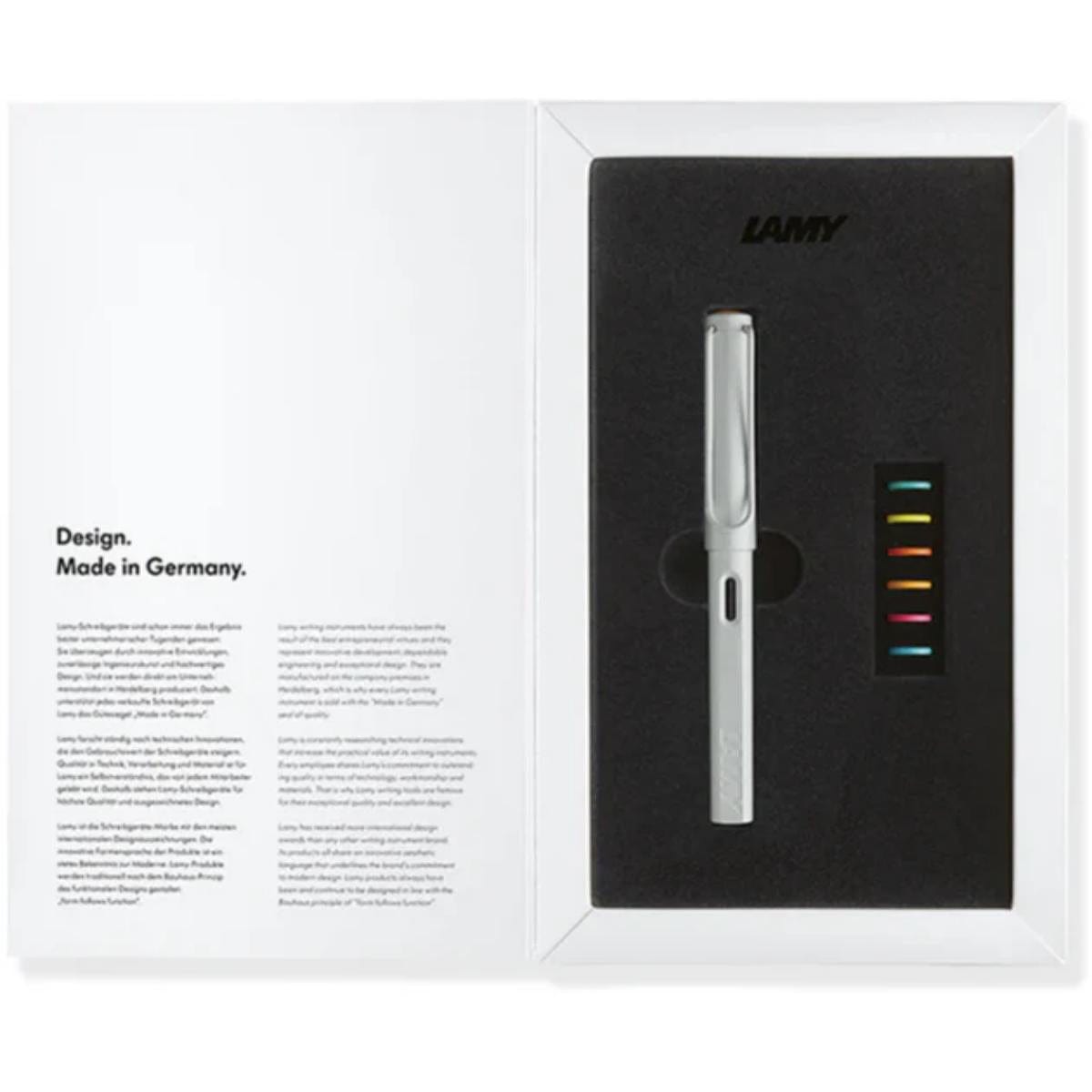 Caneta Tinteiro Lamy Safari - All White Multi - 0B1 - M Lamy