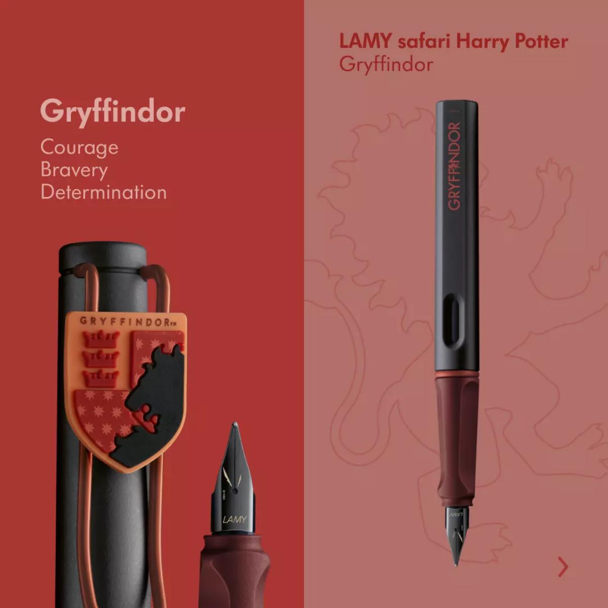 Caneta Tinteiro Lamy Safari - Edição Harry Potter - Gryffindor Lamy