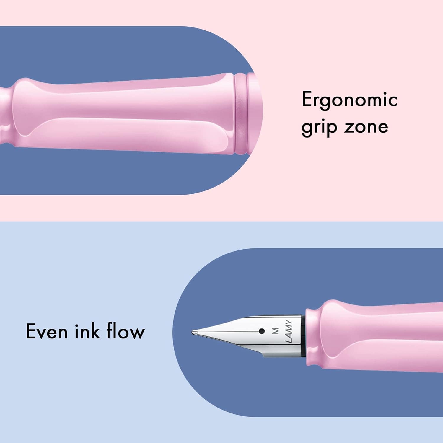 Caneta Tinteiro Lamy Safari Lightrose - Ponta Média Lamy