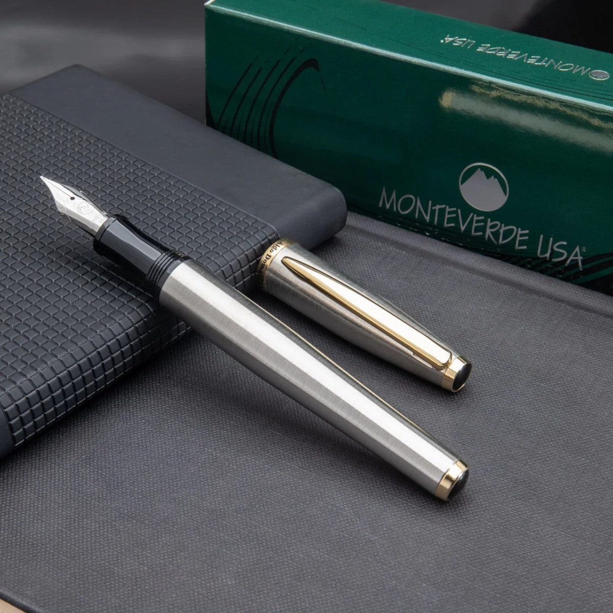 Caneta Tinteiro Monteverde Aldo Domani - Brushed Monteverde