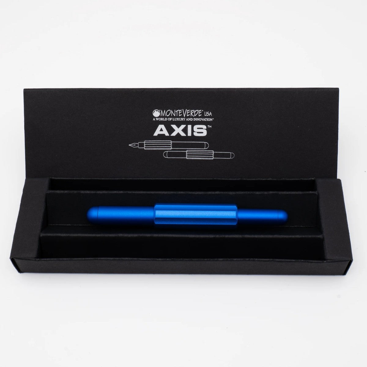 Caneta Tinteiro Monteverde Axis - Matte Blue Monteverde