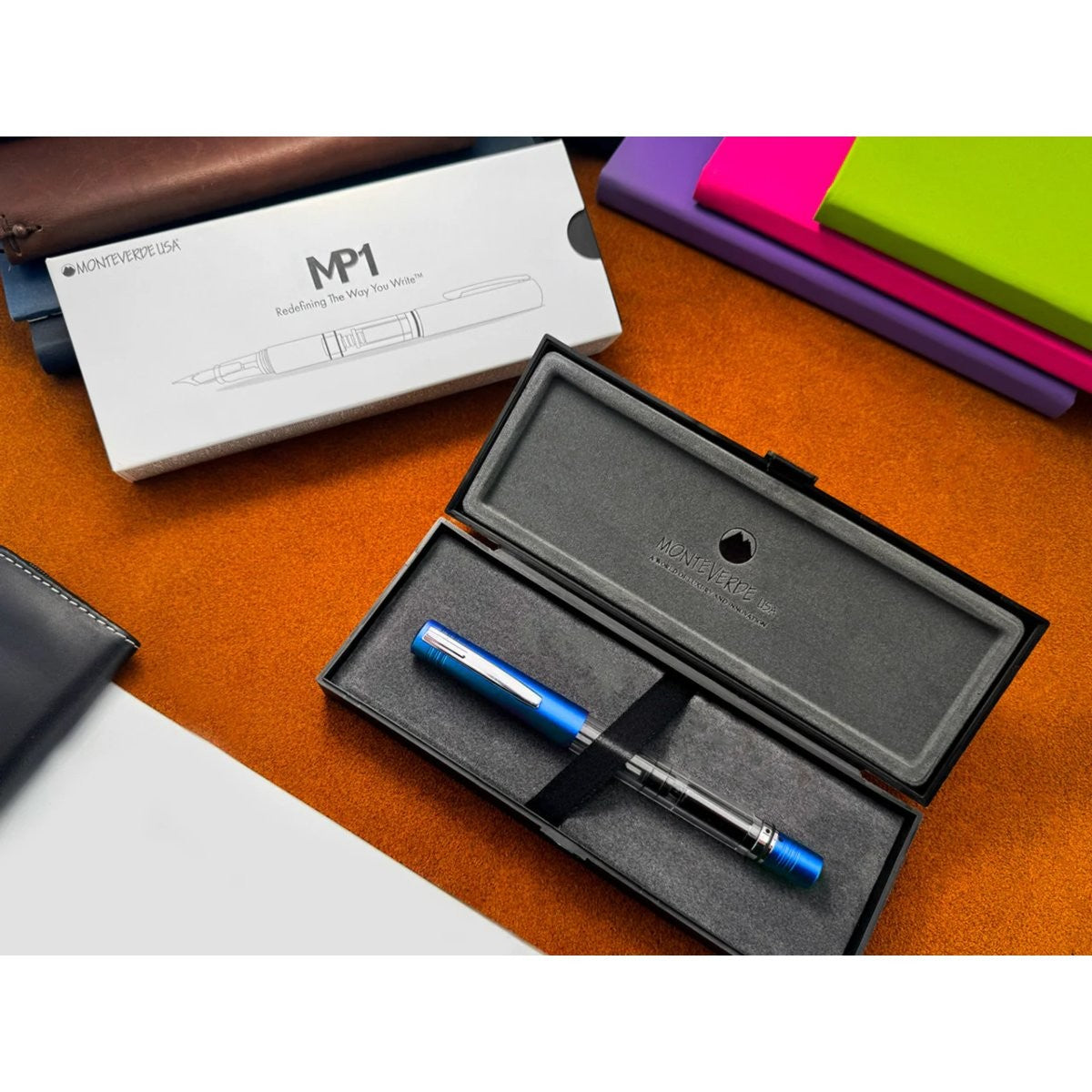 Caneta Tinteiro Monteverde MP1 - Bright Blue Monteverde