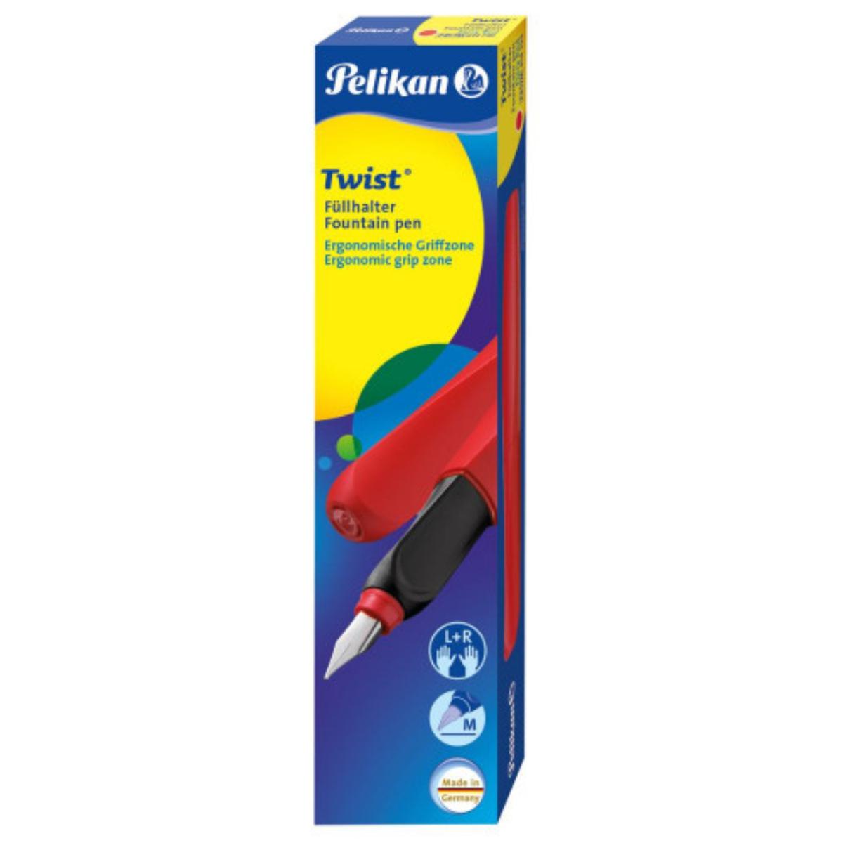 Caneta Tinteiro Pelikan - Twist - Fiery Red Pelikan