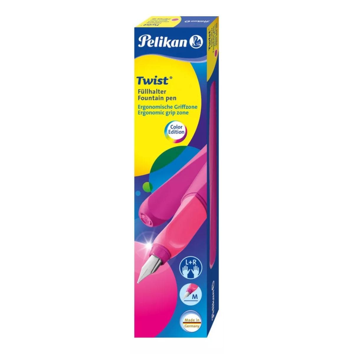Caneta Tinteiro Pelikan Twist - Neon Plum - Pena M Pelikan