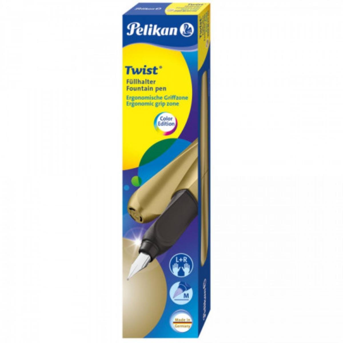 Caneta Tinteiro Pelikan - Twist - Pure Gold Pelikan