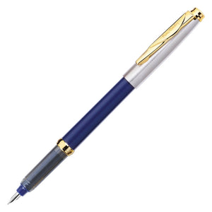 Caneta Tinteiro Pierre Cardin - Half Gold Blue & Gold - F