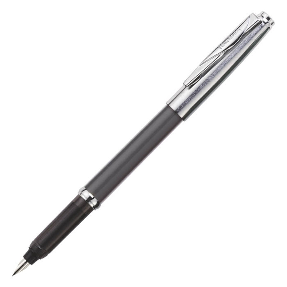 Caneta Tinteiro Pierre Cardin - Penomatic Grey & Chrome - F Pierre Cardin