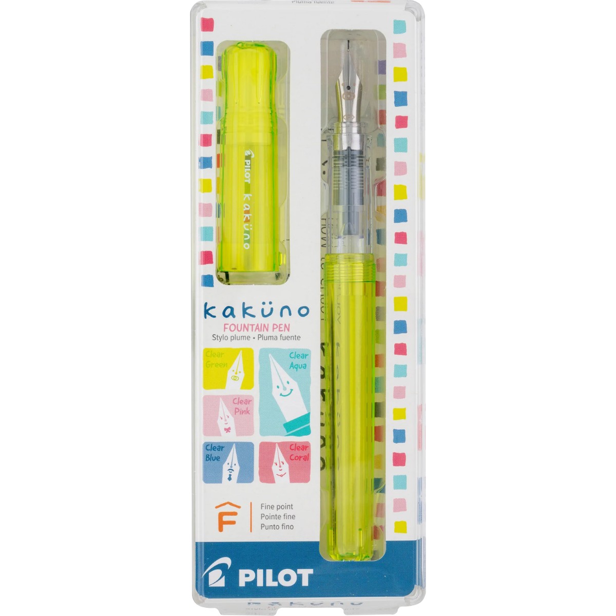 Caneta Tinteiro Pilot Kakuno Family Series - Baby Yellow - F Pilot