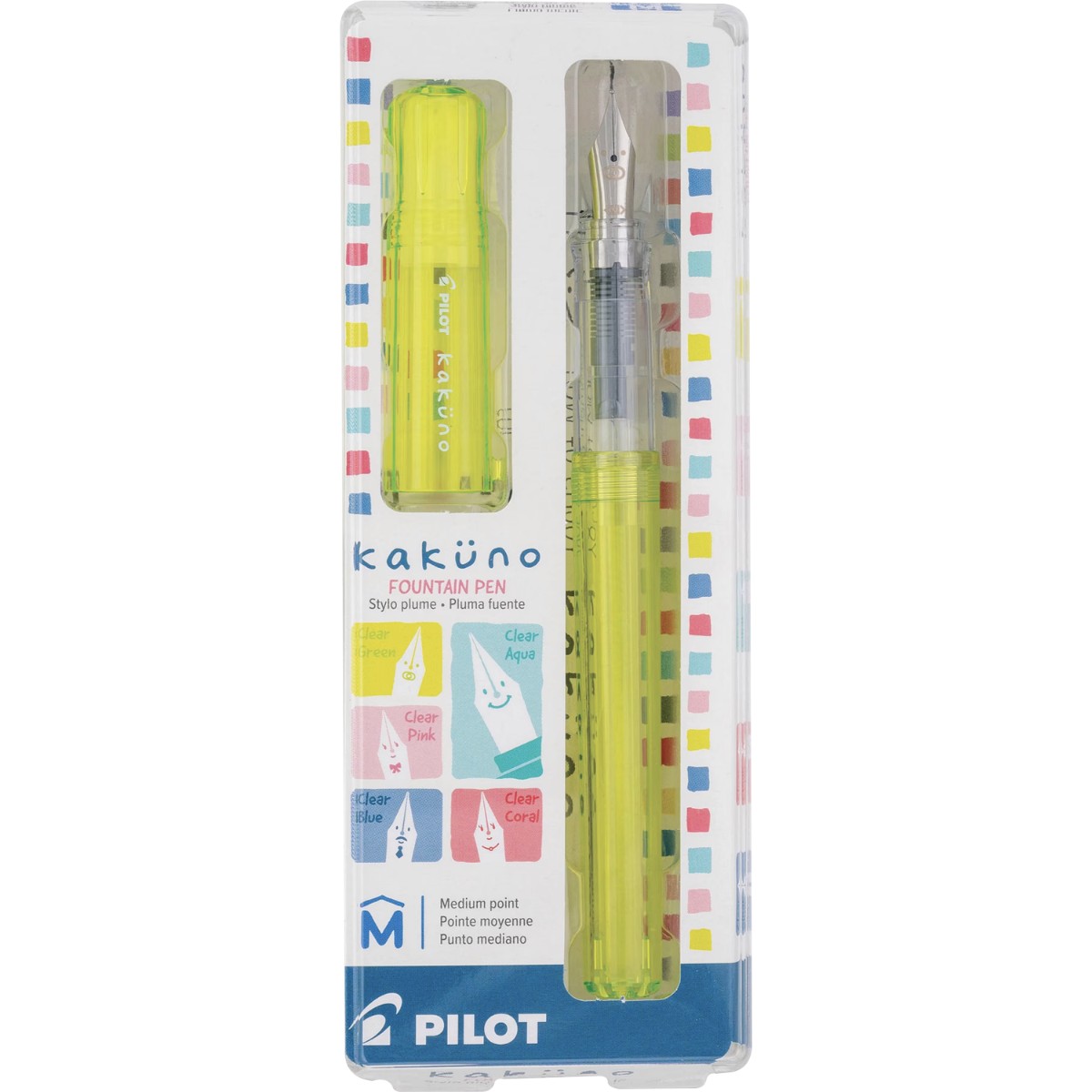 Caneta Tinteiro Pilot Kakuno Family Series - Baby Yellow - M Pilot