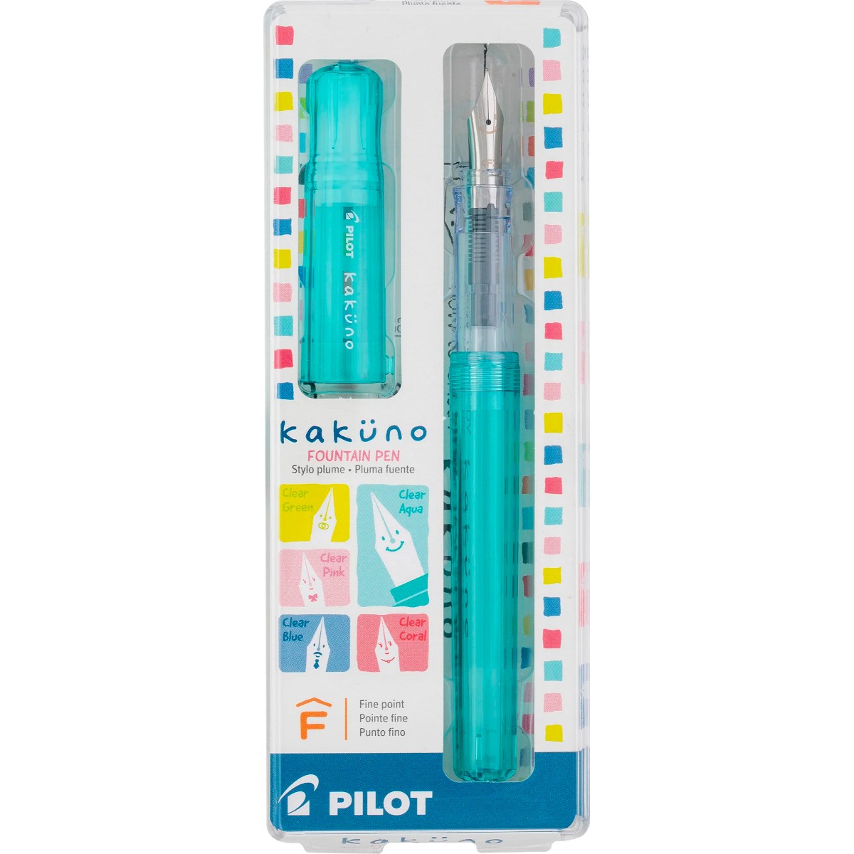 Caneta Tinteiro Pilot Kakuno Family Series - Boy Green - F Pilot