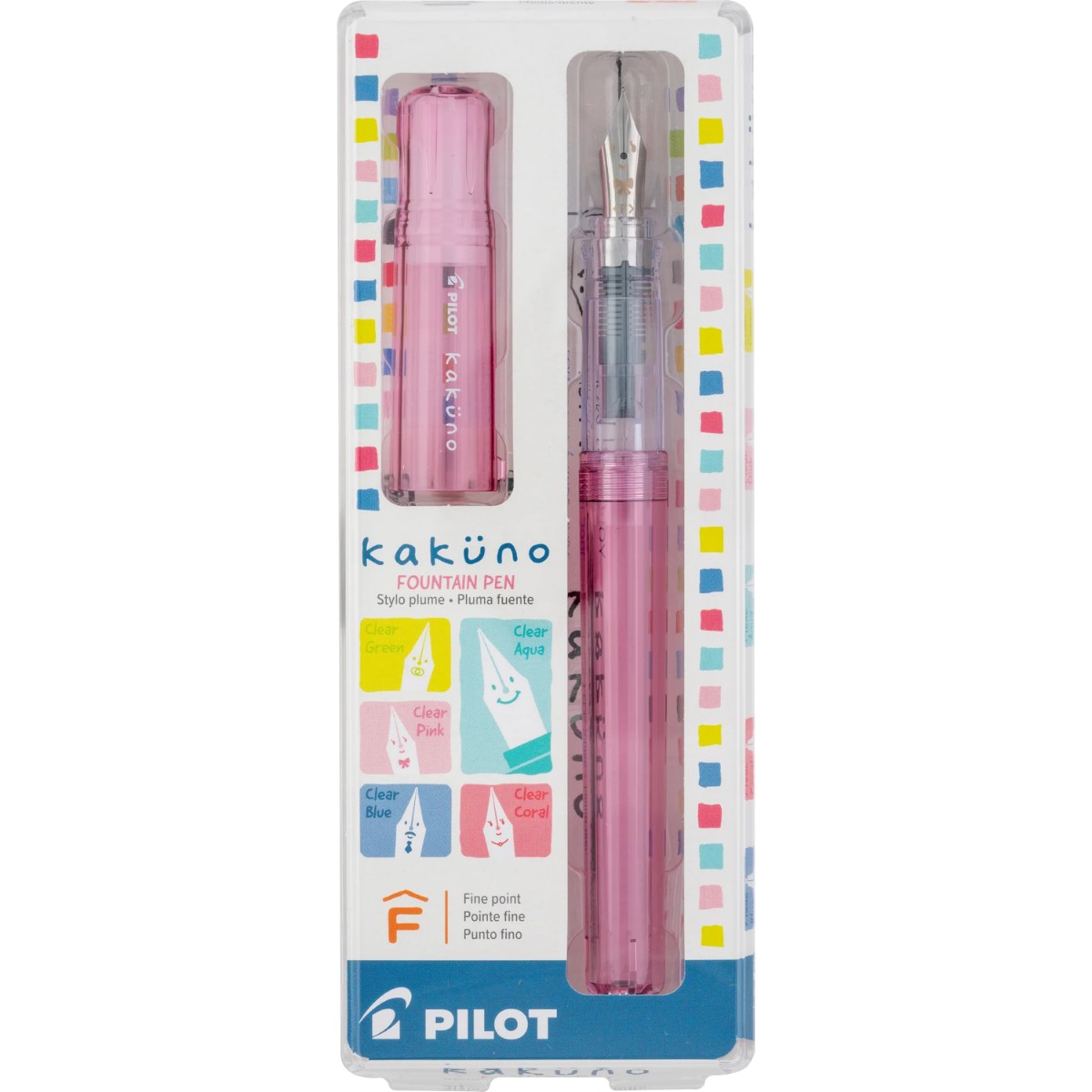 Caneta Tinteiro Pilot Kakuno Family Series - Girl Pink - F Pilot