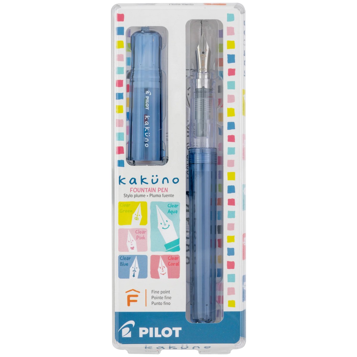 Caneta Tinteiro Pilot Kakuno Family Series - Papa Blue - F Pilot