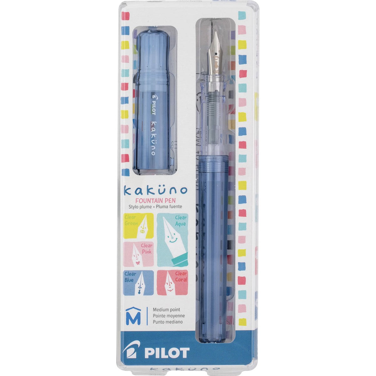 Caneta Tinteiro Pilot Kakuno Family Series - Papa Blue - M Pilot